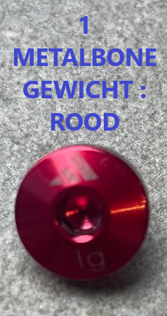 Adidas Gewicht voor Metalbone Rood - 1 Gram