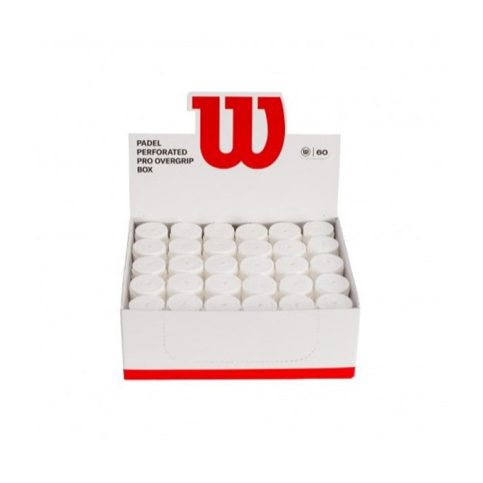 Wilson Pro Padel Perforated Overgrip – Wit | Box van 60