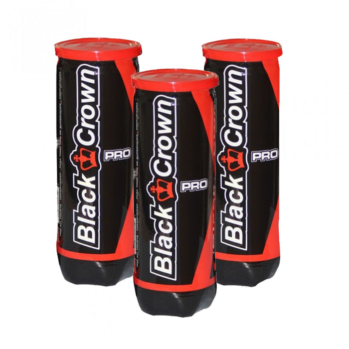 Black Crown Pro Padel Balls – Tube