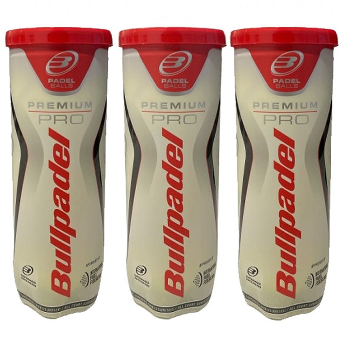 Bullpadel Premium Pro – Tube & 3 Tubes (9 Ballen)