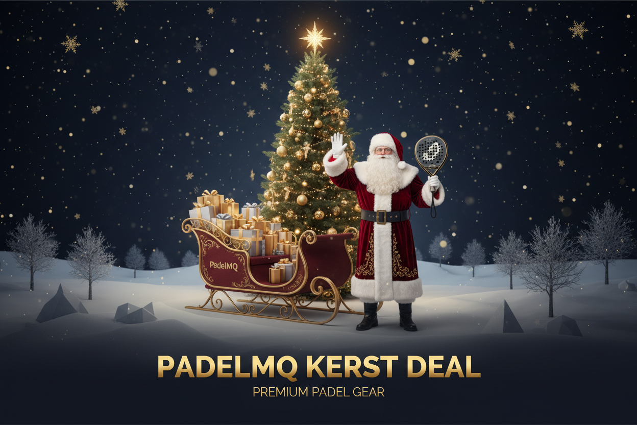 PADELMQ KERST DEAL Banner met Kerstman