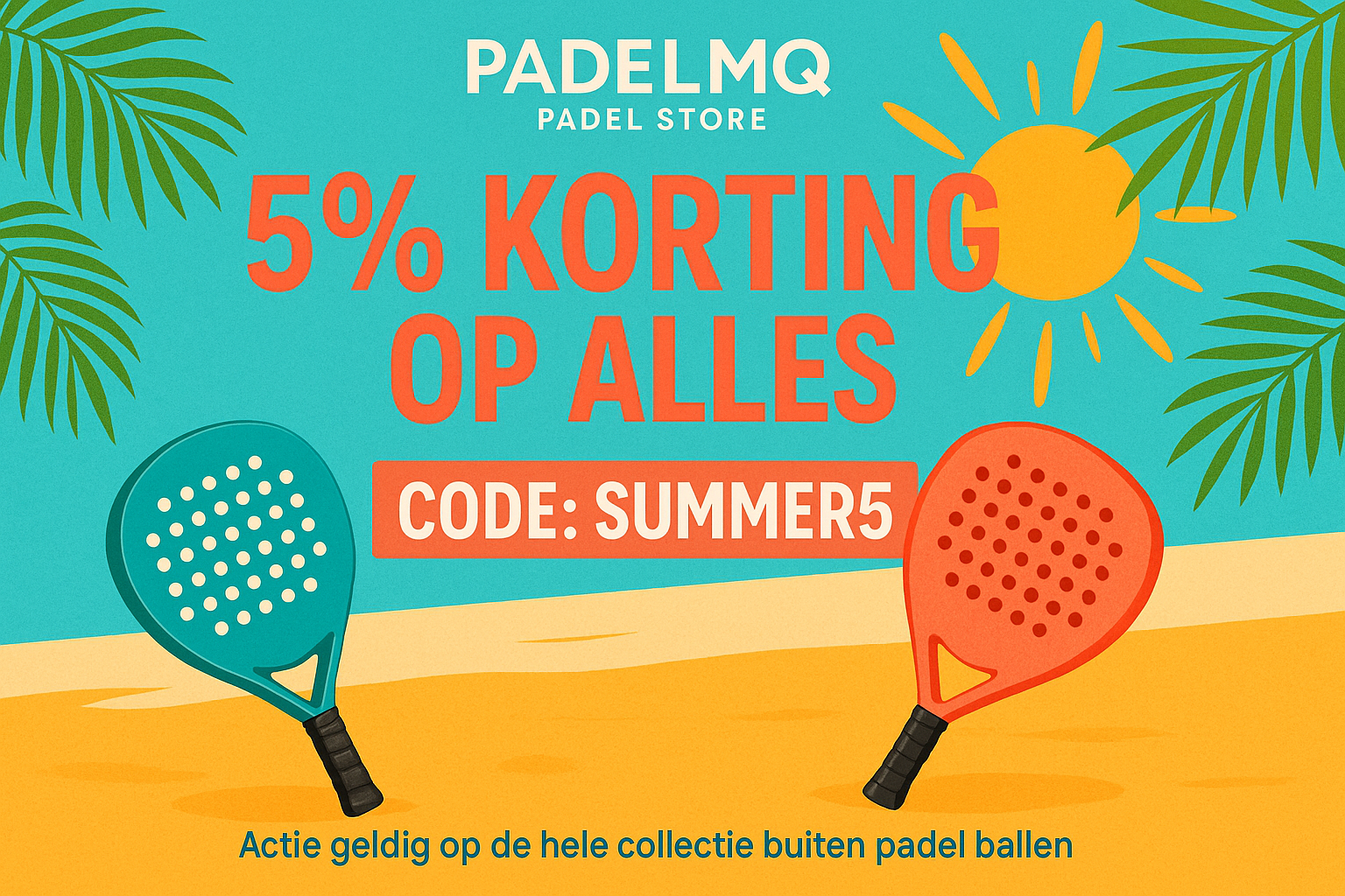 Summer promotion banner for PadeLMQ with terms