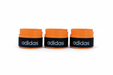 Three orange Adidas grip tapes side by side