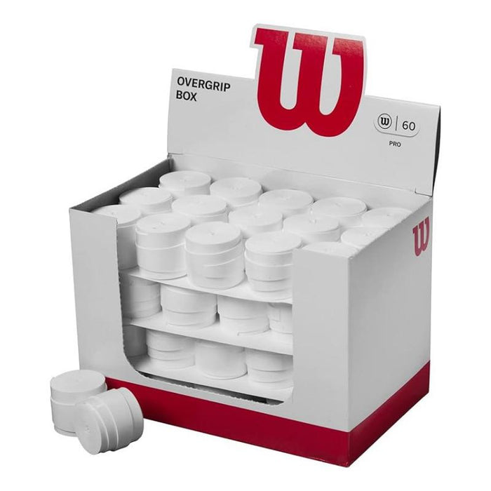 Wilson Pro Overgrip Box – Wit | 60 Stuks
